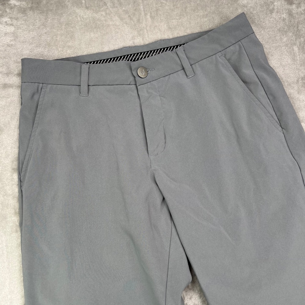 Primo Golf Jogger Pants Mens 30 Short Gray Solid Performance Tapered Ankle‎ Zip